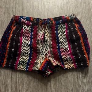 Retro patterned Angie Shorts. Womens Large